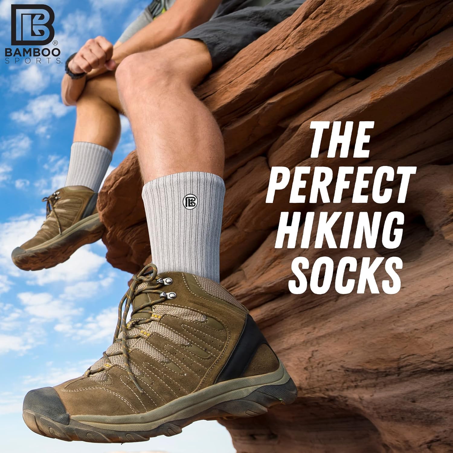 Premium Bamboo Rayon Crew Work Socks- Moisture Wicking, Odor Eliminating Crew Socks for Men - Image 4