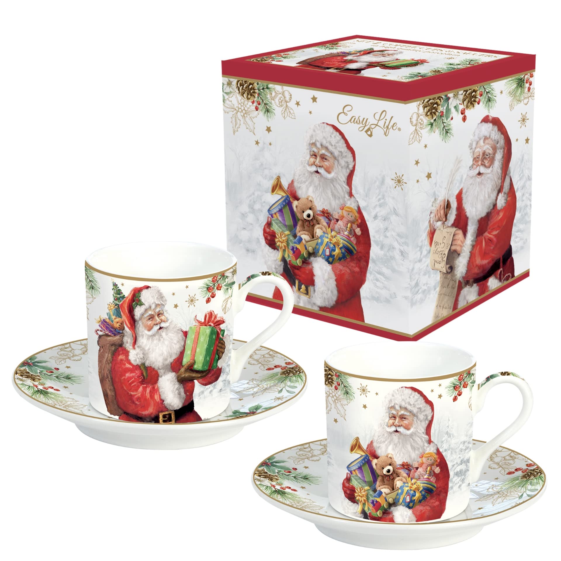 Confezione Da 2 Tazze Da 27,5 Cl In Porcellana – Eleganti, Resistenti, Perfette Per Caffè, Tè E Colazioni, Lavabili E Versatili