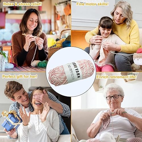 Miniatura 3 de Hilo que brilla en la oscuridad para ganchillo Bulingbuling que brilla en la oscuridad, hilo de ganchillo para ganchillo, hilo luminoso para