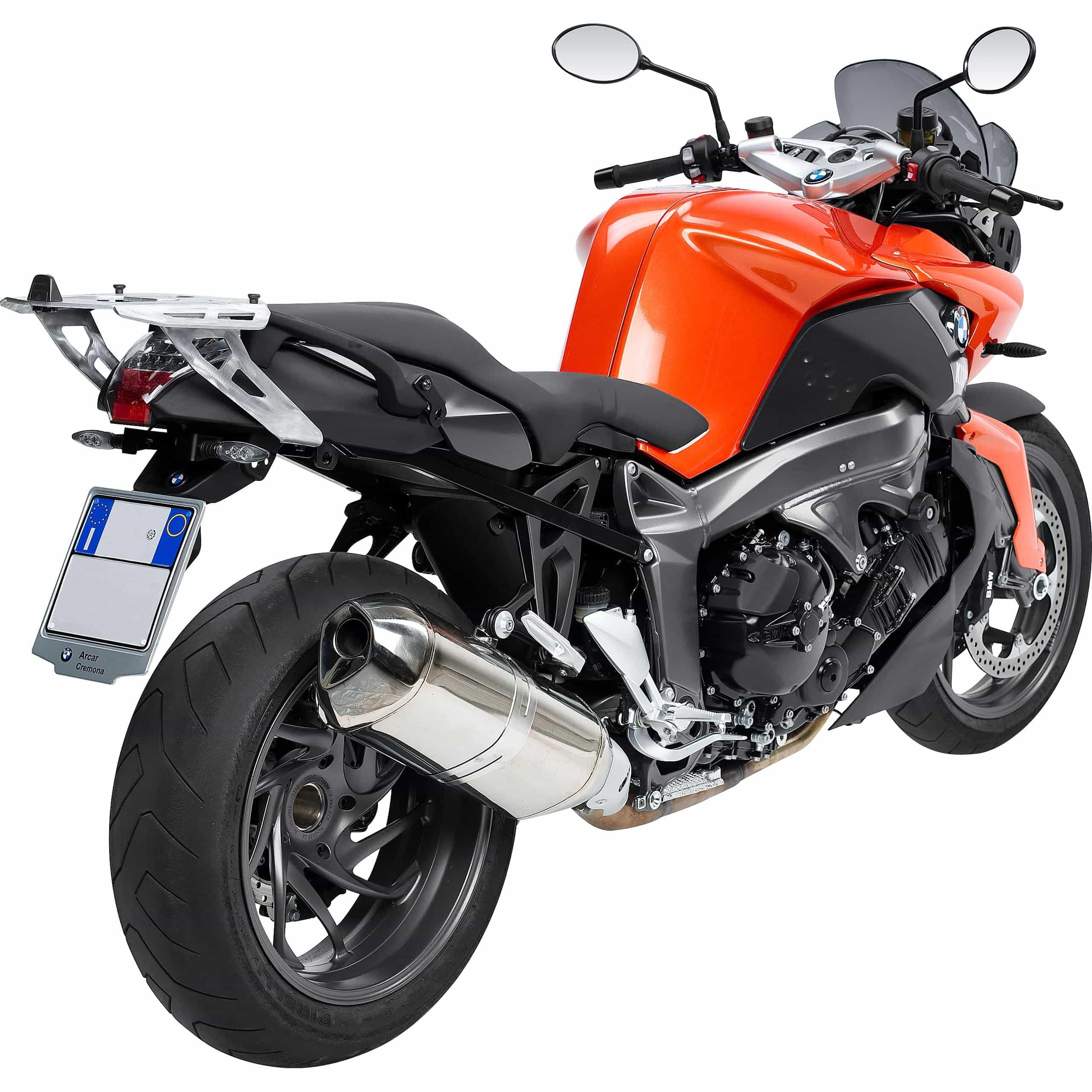 Bauletto in alluminio monokey con piastra in alluminio o carico massimo 6 kg adatto per BMW K 1200 R anno di costruzione 05 08 o per BMW K 1300 R anno di costruzione 09