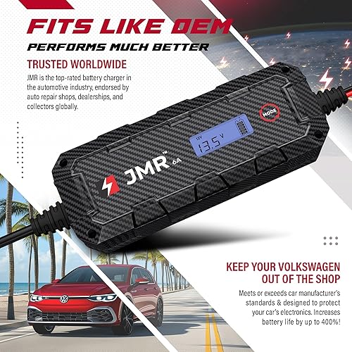 Miniatura 3 de Cargador de batería JMR para Volkswagen Trickle Charger acondicionador Mantenedor (sin modo de litio)