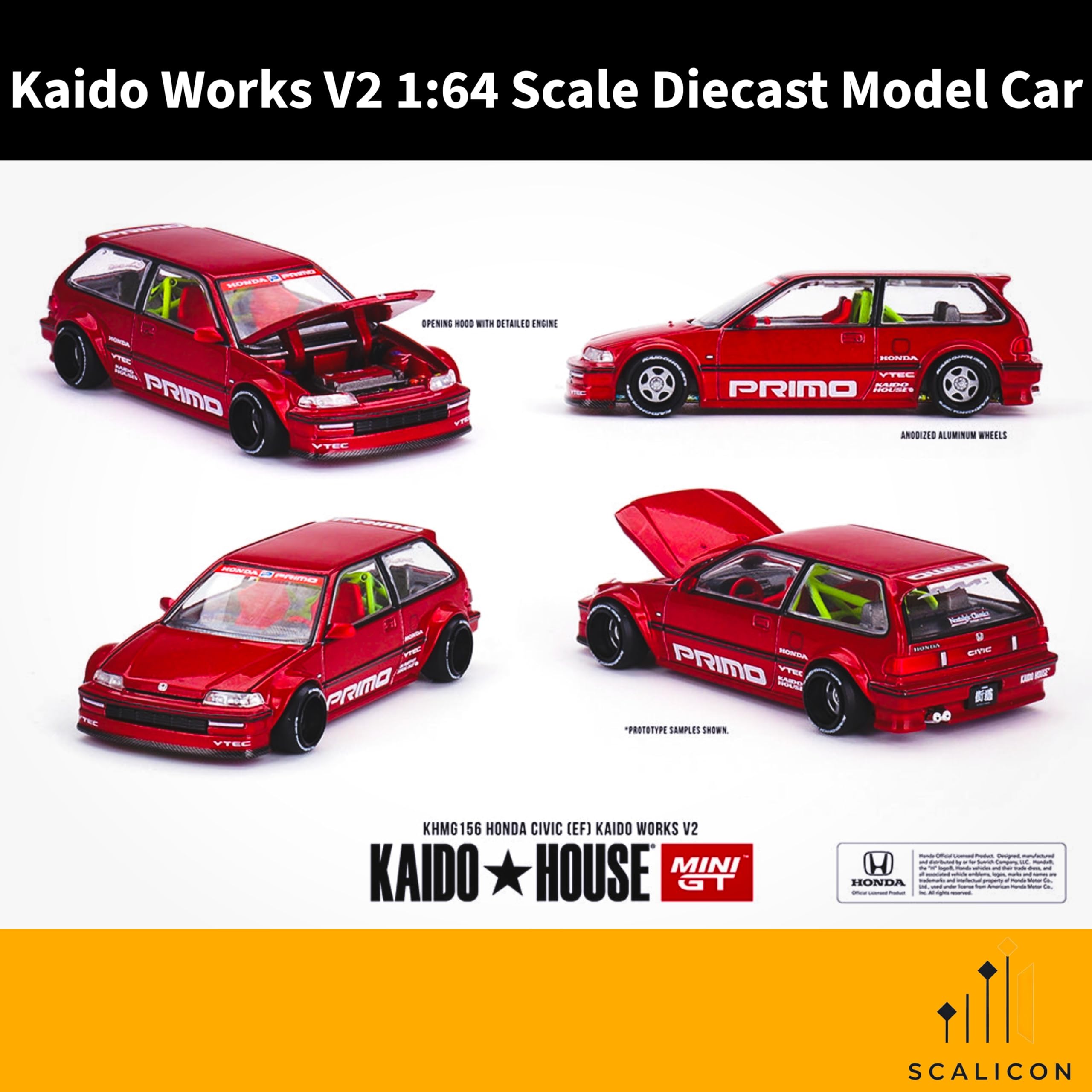 SCALICON Kaido House Mini GT Honda Civic EF | Mystery Gift | Kaido