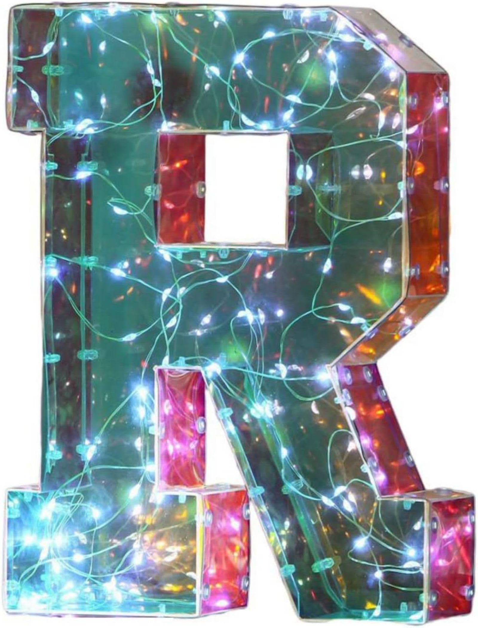 Jemnpela LED Marquee Letter Number Sign Lights Glitter Light Up Alphabet Figure Night Light for Birthday Party Wedding Home Bar Holiday Wall Decoration