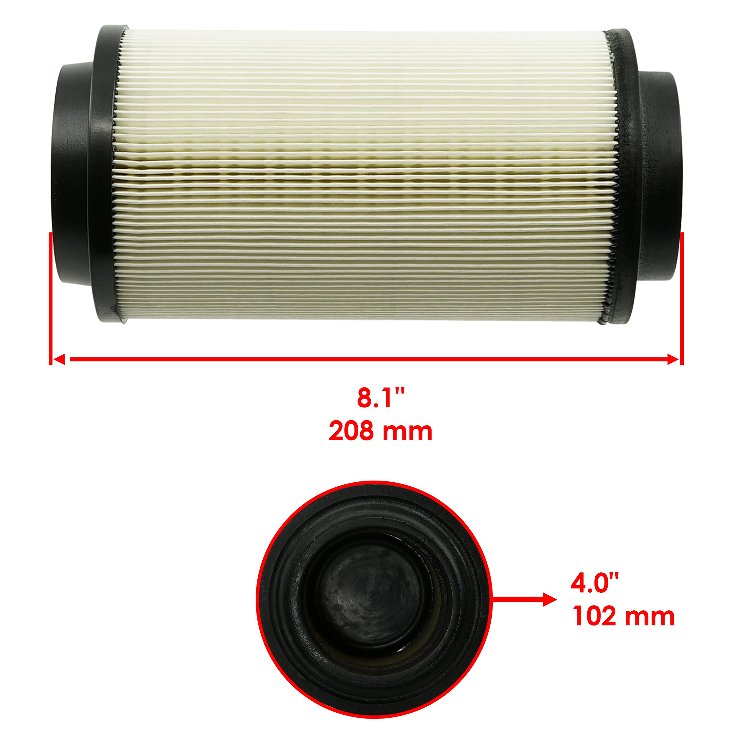 Pré-filtre à air compatible avec manchon Preclean 5811633 pour Polaris