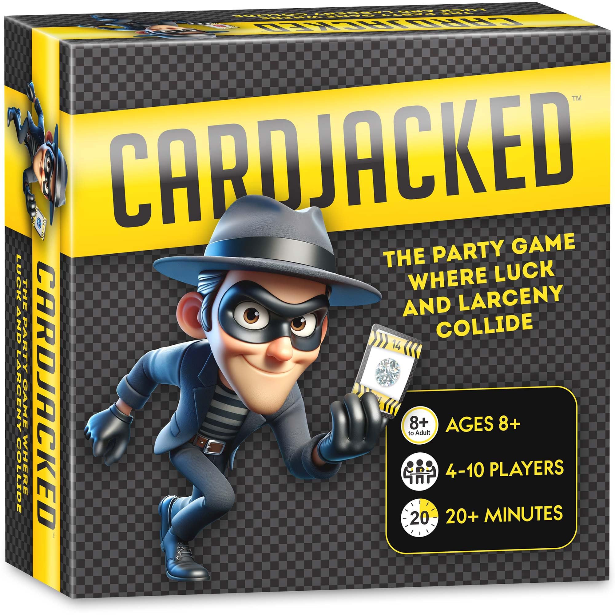CARDJACKED Party Game - 4-10 Players, Ages 8+, 20+ Minutes - Family-Friendly Strategy for Kids, Teens & Adults for Game Night