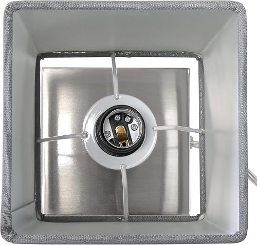 Miniatura 10 de Simple Designs LC2003-GRY-2PK - Juego de 2 lámparas de noche de carga USB, acero cepilladogris