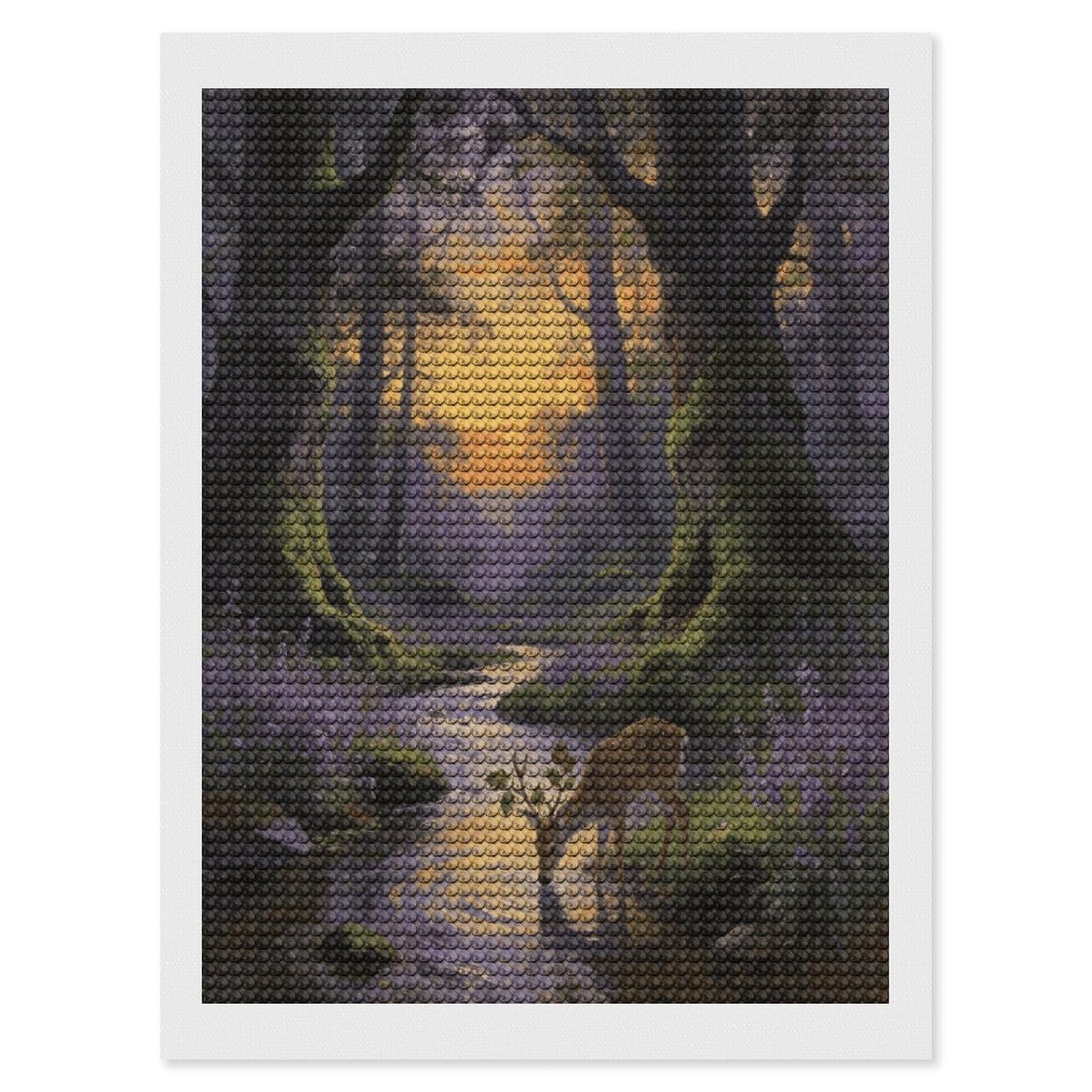 FekiLoot Woodland Diamond Art Kits for Adults Diamond Painting Kits for Beginners DIY Diamond Art Kits Round Full Drill Diamond Dot Gem Painting for Home Wall Decor Gift 12"x16"