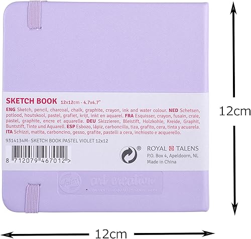 Miniatura 8 de Tarence T9314-035M Art Creations Cuaderno de bocetos, cuaderno de dibujo, 8.3 x 5.9 pulgadas (8.3 x 5.9in), menta fresca, Grosor 4.9 ozpies