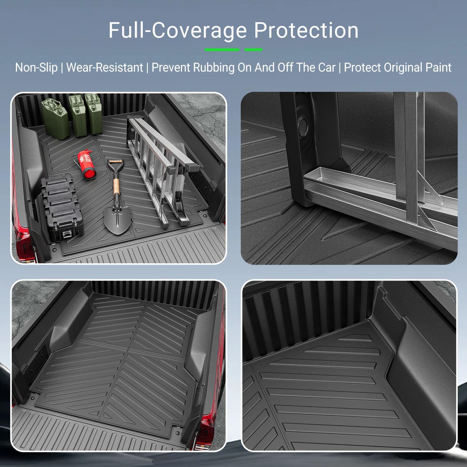 6FT Bed Mat Compatible with 2005-2023 Toyota Tacoma Truck Mat Truck Bed Liner Replacement for 2005-2023 Toyota Tacoma Accessories