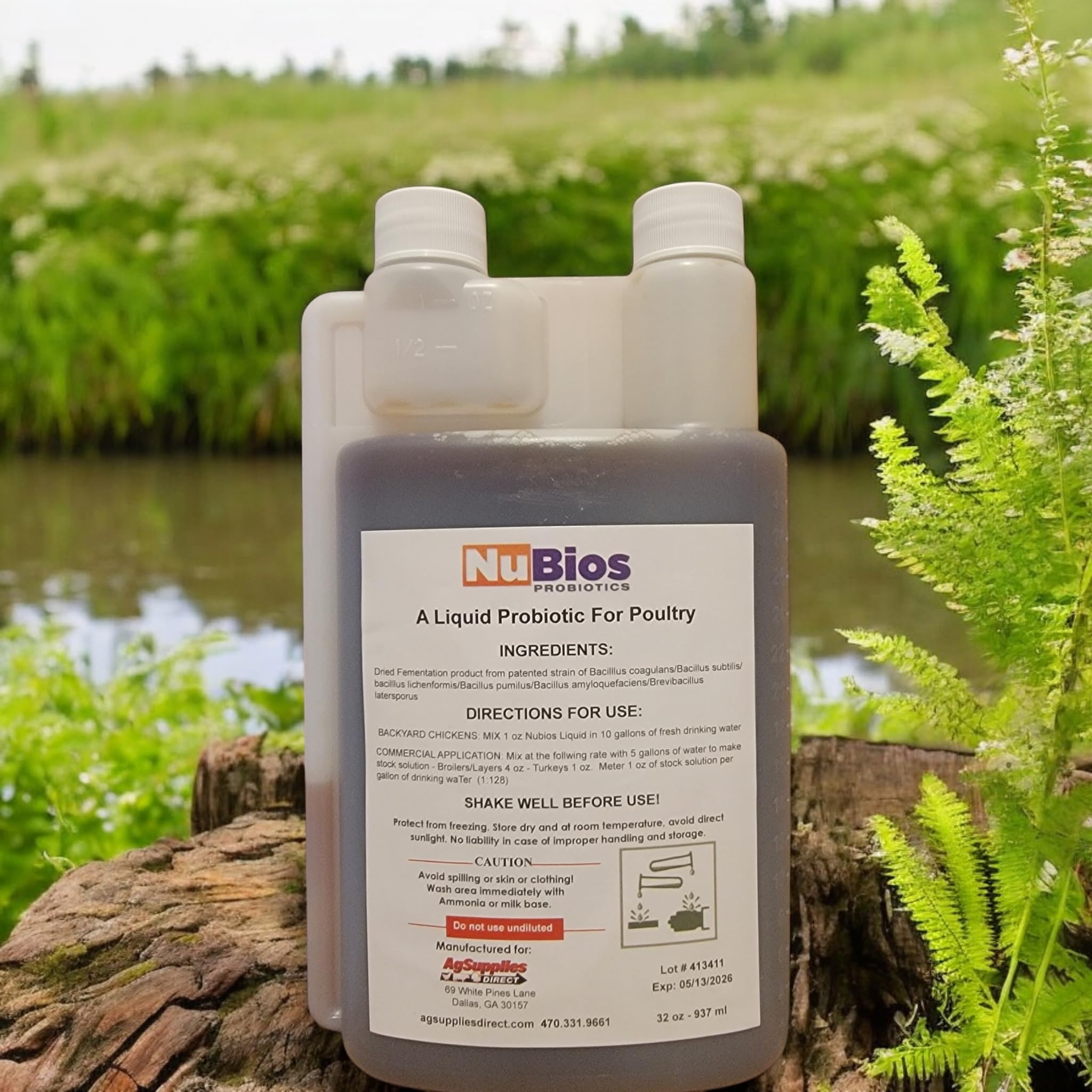 NuBios Liquid Poultry Probiotics (32 oz), Brown