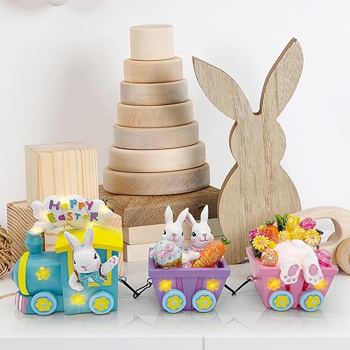 Miniatura 2 de Tren de decoración del día de San Patricio, decoración LED de San Patricio para mesa, mesa de centro de mesa iluminada de duende, decoraciones de