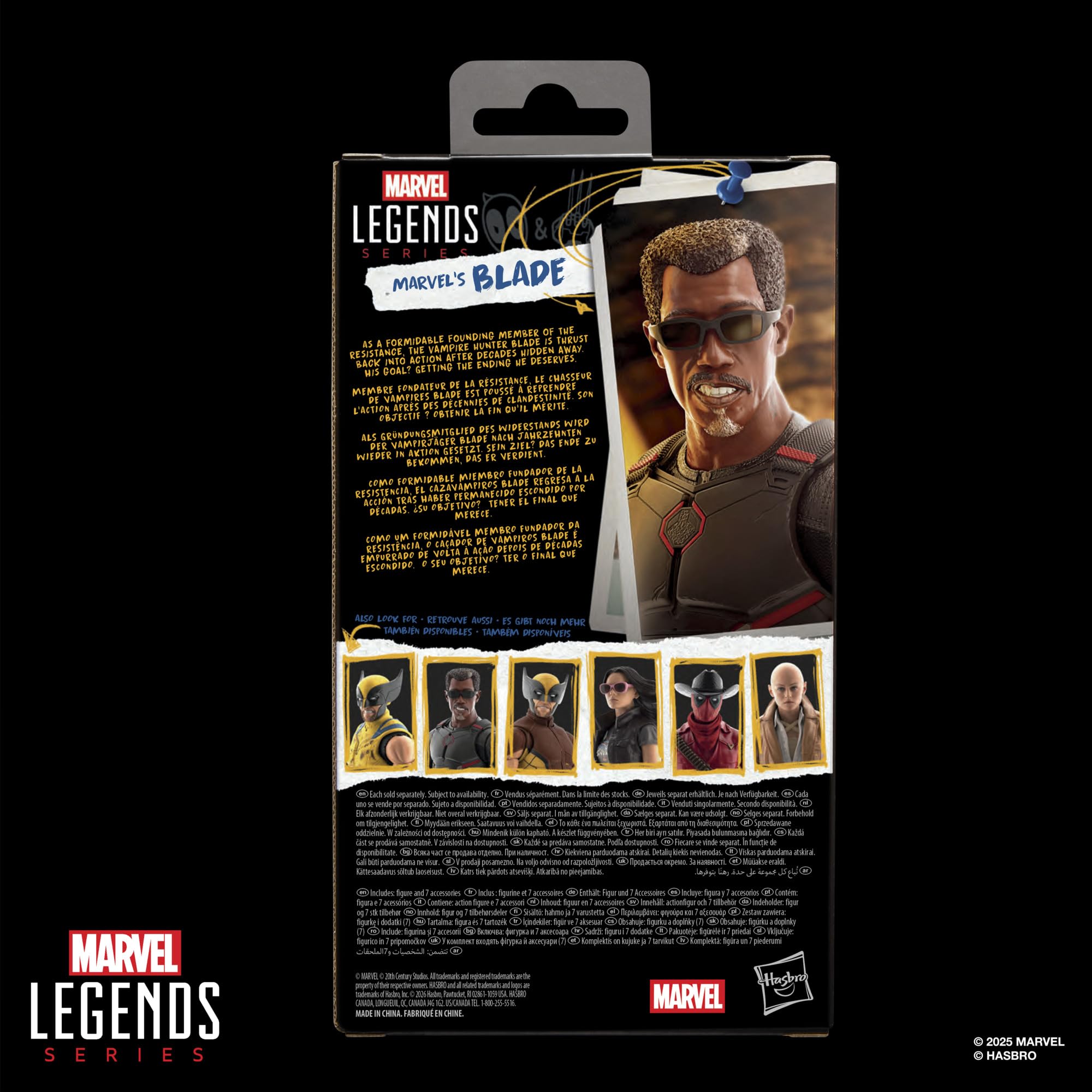 Marvel Legends Series Marvel's Blade, Marvel Studios' Deadpool & Wolverine Movie Collectible 6-Inch Action Figure Gift — view 10