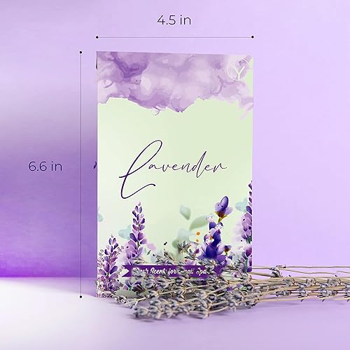 Miniatura 4 de Gayo Paquete de 6 sobres de fragancia para el hogar de lavanda para espacios pequeños, paquetes perfumados de larga duración para cajones y