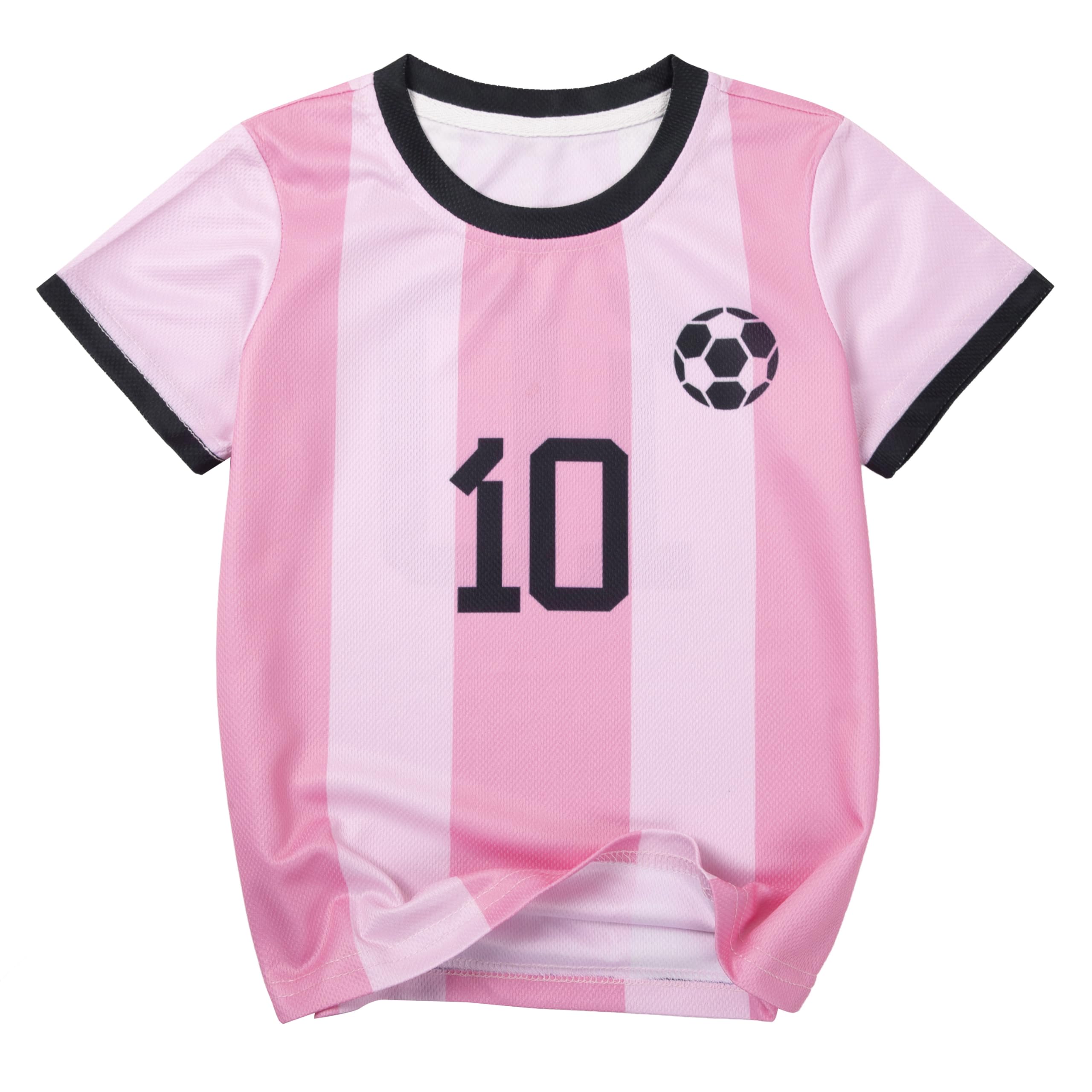 Soccer Jersey Kids Boys Argentina Jersey Shirt Soccer Boys Tshirts Round Neck Short Sleeve Top
