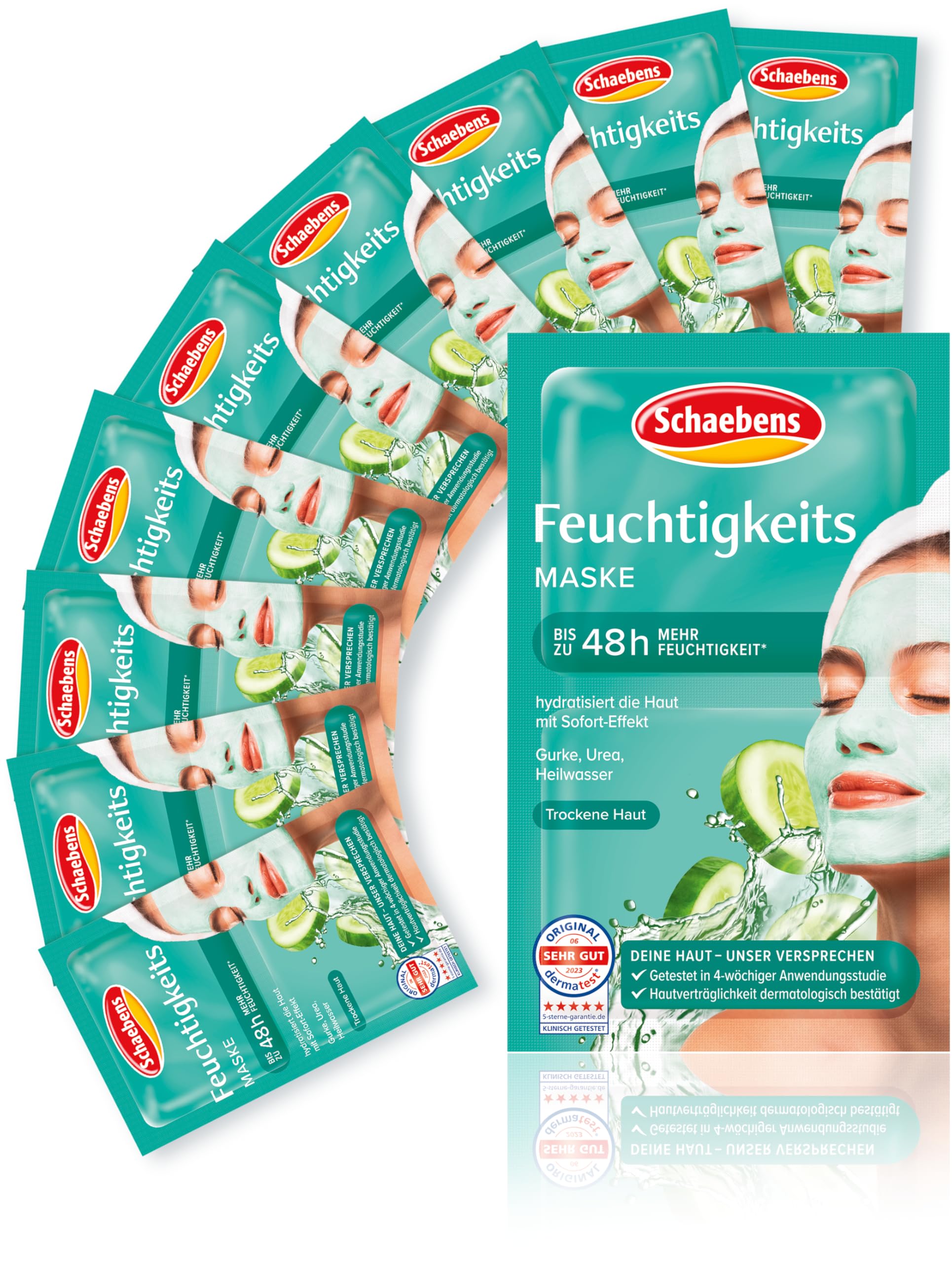 Schaebens Feuchtigkeits Maske mit Aloe Vera  10 Sachets  2x5 ml