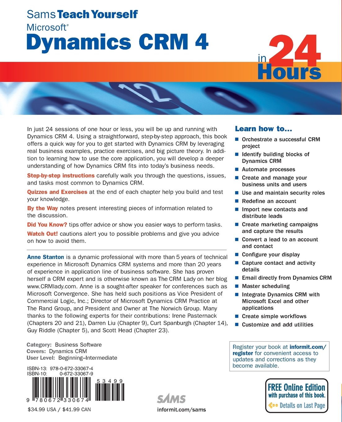 Sams Teach Yourself Microsoft Dynamics CRM 4 in 24 Hours