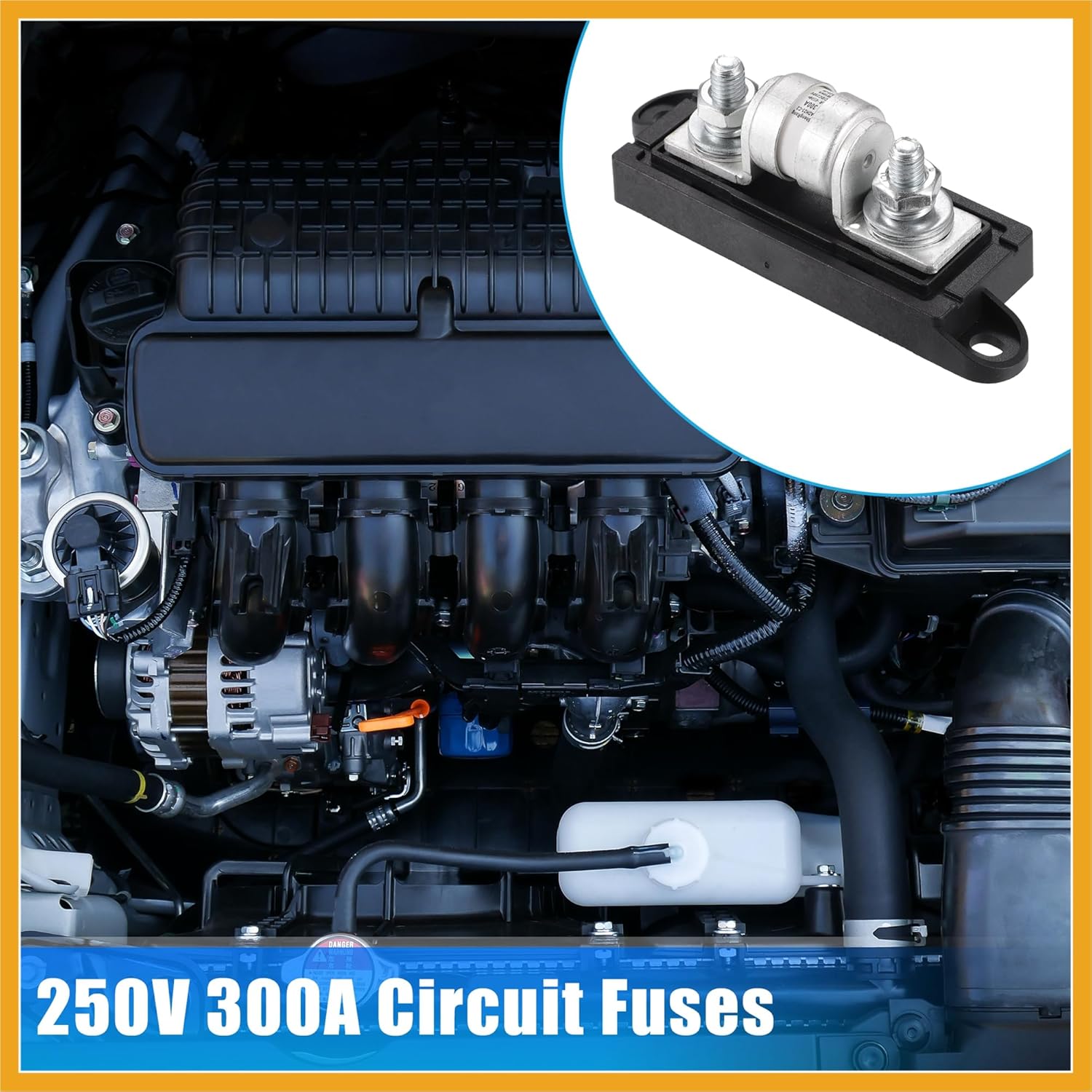 250V 300A Multi Block Fuse Class T Fuse Holder Circuit Fuses for Cars Boats Trucks Replacement
