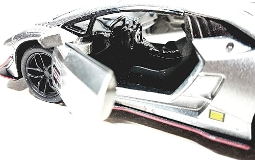 Miniatura 4 de Kinsmart Lamborghini Huracan LP 620-2 Super Trofeo - Auto fundido a presión a escala 136, tamaño pequeño