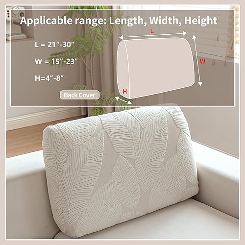 Miniatura 2 de Fundas de sofá para sofá seccional, fundas de cojín suaves y elásticas lavables para sofá en forma de L, fundas antideslizantes para decoración de