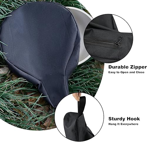 Miniatura 6 de Bolsa de hierro fundido, bolsa de almacenamiento para sartén de 8/10/12 pulgadas, impermeable, para campamento, sartén de hierro fundido, bolsa de