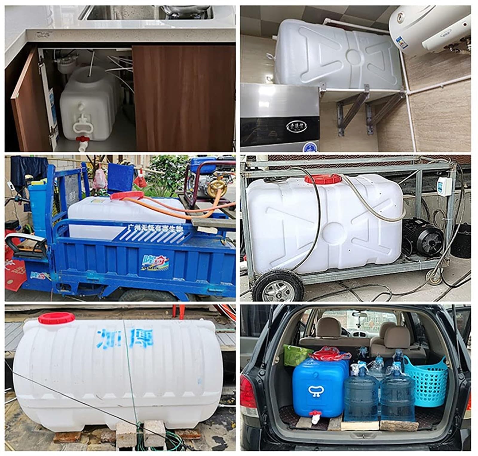 Contenitori d'acqua Contenitore L'acqua Stoccaggio Dell'acqua Blu Con Rubinetto,Serbatoio Dell'acqua Portatile Domestico Addensato for Attività All'aperto Di Campeggio, Escursionismo, Arrampica