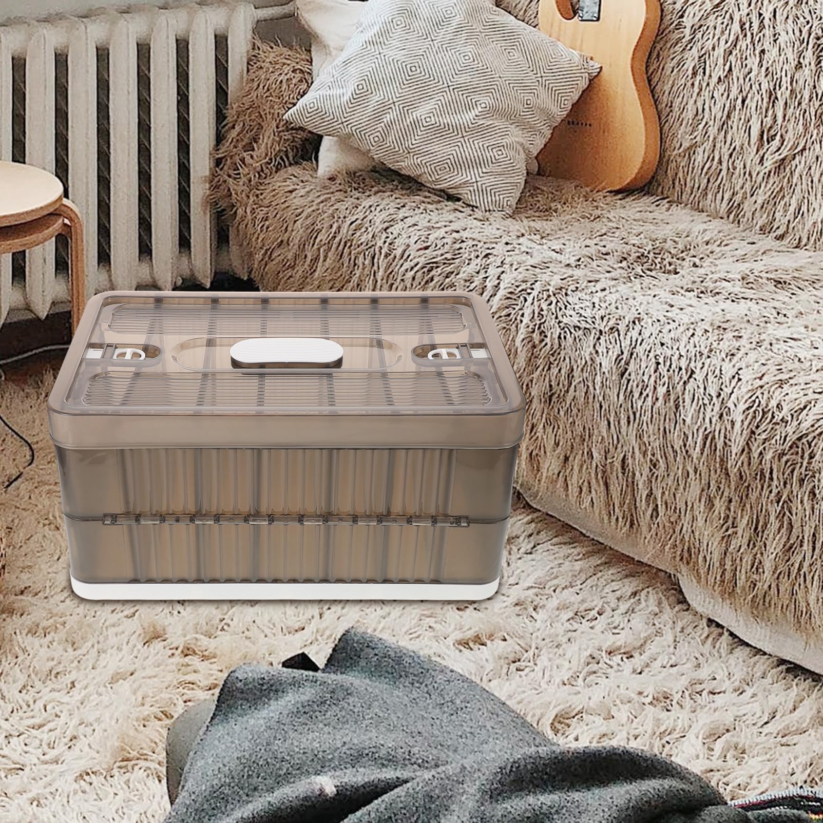 Alipis Scatola Portaoggetti Per Armadio Con 7 Griglie Organizer Pieghevole Per Vestiti Organizer Per Biancheria Intima E Cassetto Dellarmadio