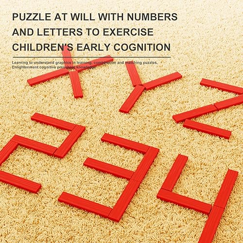 Miniatura 7 de MiDeer Bloques de construcción de pintura a base de agua para niños a partir de 4 años, juguetes de madera no tóxicos para niños de 4 años en