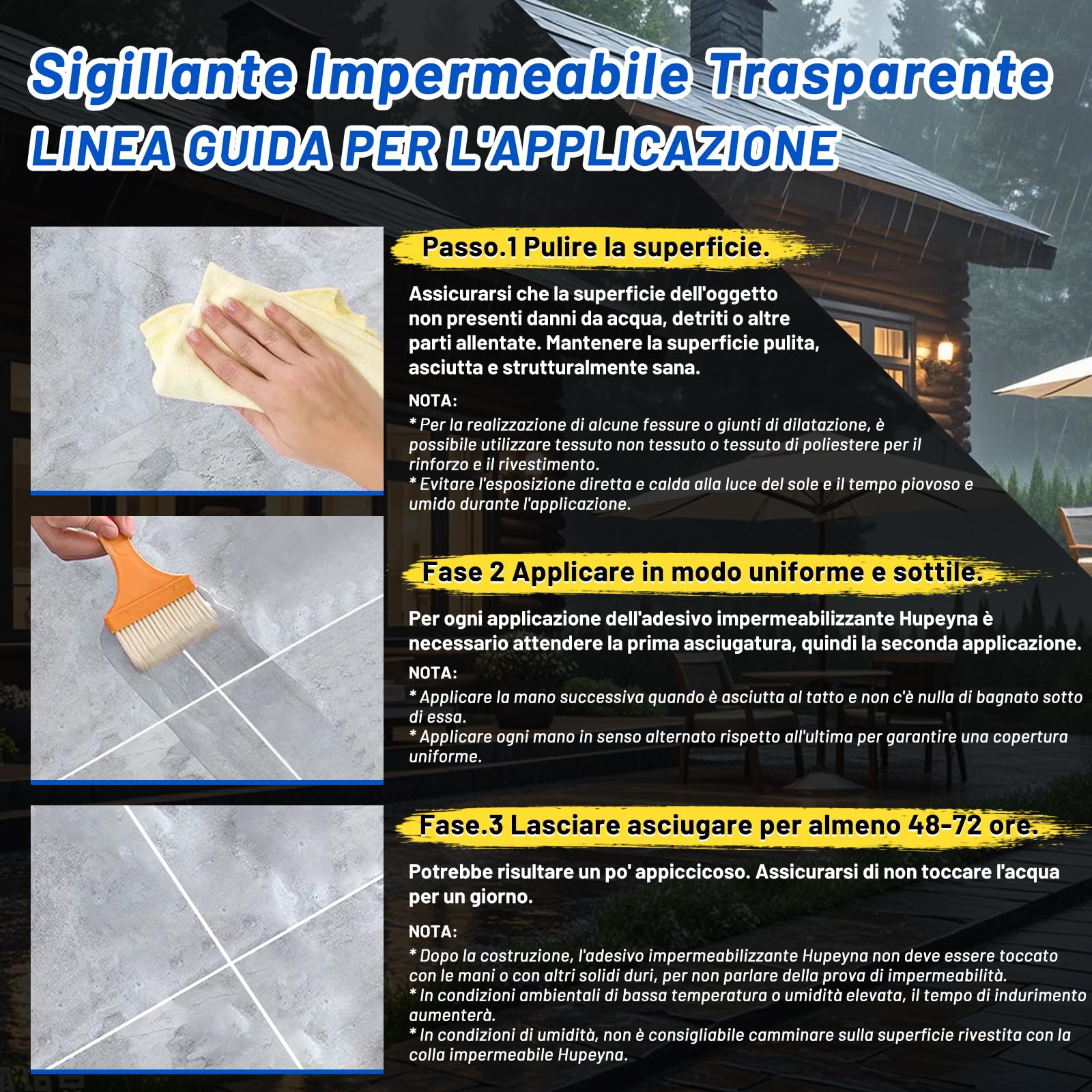 Sigillante Impermeabile Trasparente, Sigillante Impermeabile Liquido di Riparazione Delle Perdite, Gomma Liquida Trasparente Rivestimento Impermeabiles, Colla Impermeabiles per Esterni ed Interni 5KG