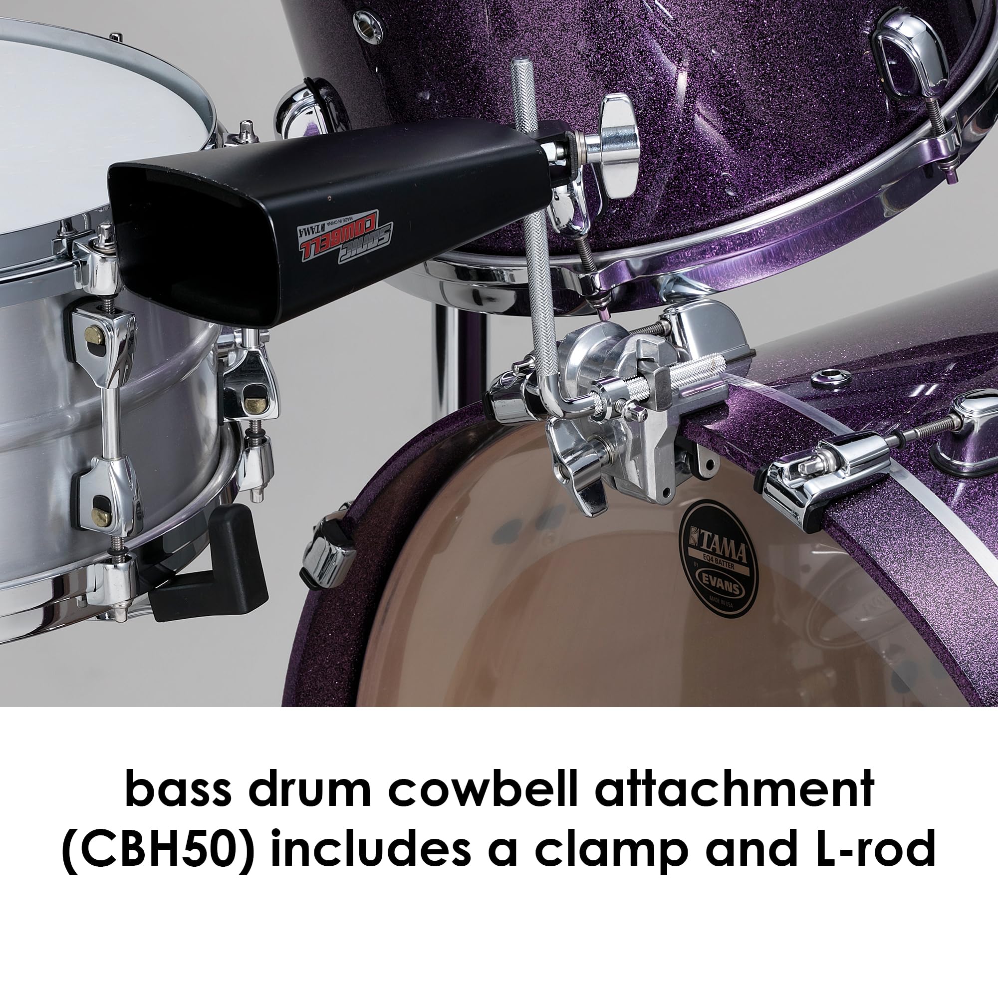 Amazon.com: Tama CBH50 Bass Drum Cowbell Holder : Musical Instruments