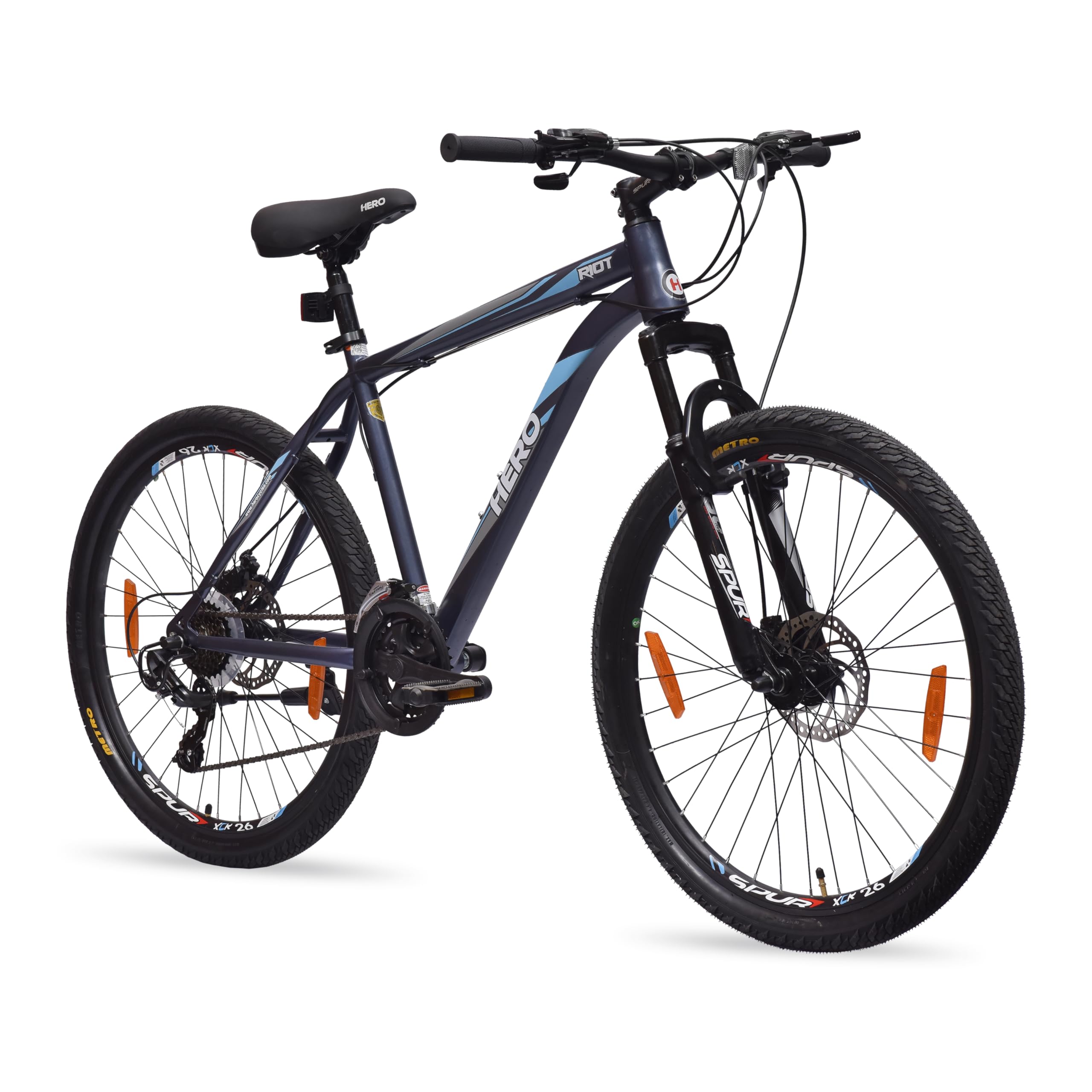 Hero RIOT 26T 21 Gear Mountain Bicycle for Adults | Grey