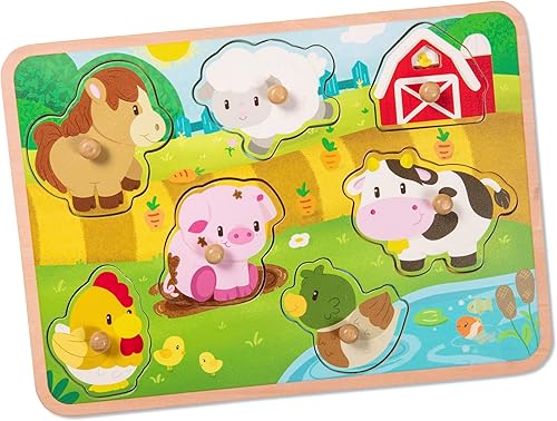 Miniatura 8 de Battat - Rompecabezas de madera de números y formas- Puzzle n' Learn- Juguete educativo para niños - 2 años +