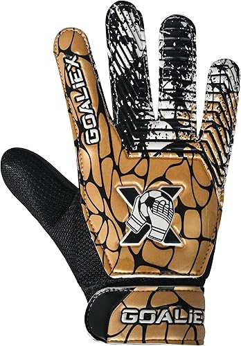 Miniatura 2 de Guantes de portero de fútbol, guantes de portero de fútbol para niños, niños, jóvenes, niños, doble muñeca a lo largo de 0.157 in (0.157 in), palma