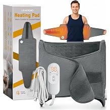Dad Gifts for Fathers Day, Heating Pad for Back, Wrap Around Heating Pad for Waist Stomach, Versatile Electric Heated Pad for Full Body, Birthday Gifts for Men Women, Dad Mom Husband