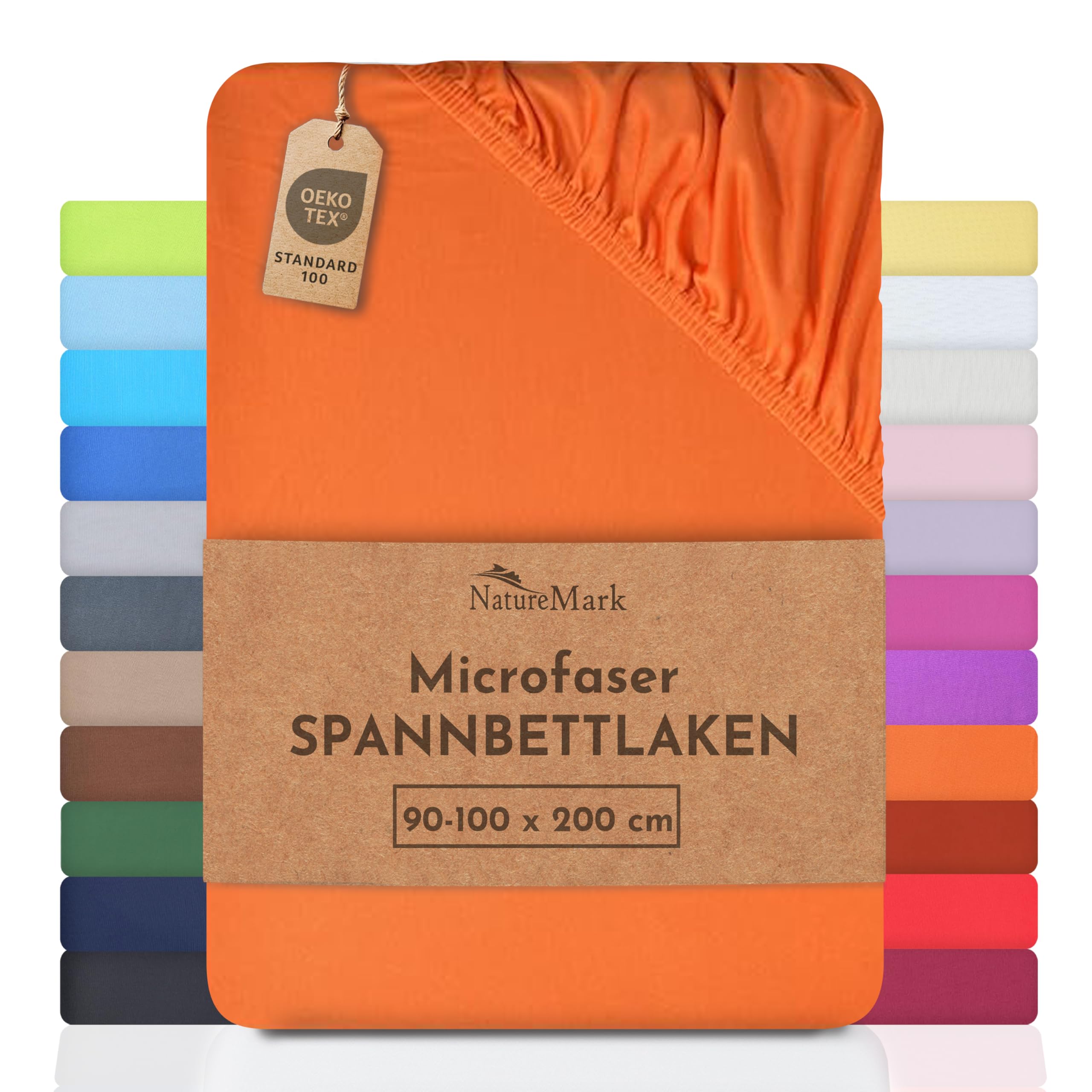 NatureMark - Mikrofaser SPANNBETTLAKEN zum Sparpreis! viele Größen und Farben Markenware
