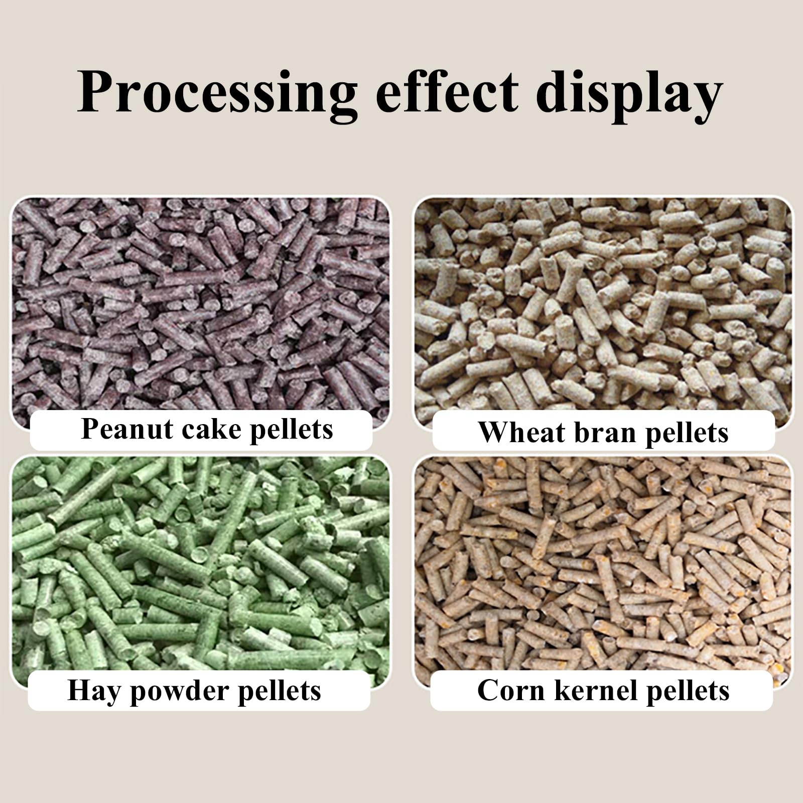 Máquina de pellets de alimentación animal, 70-120 kg/h, longitud de pellets ajustable, reduce los costos de reproducción, adecuada para harina de soja, granos, paja, maíz, salvado de trigo