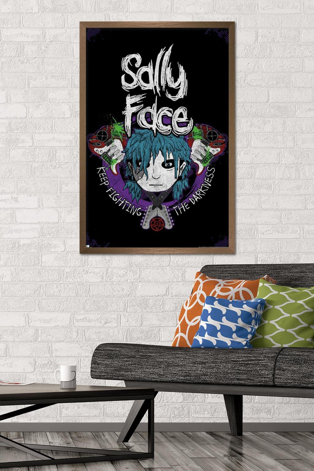 Amazon.com: Sally Face - Crossed Guitars Wall Poster, 34L