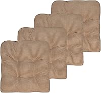 Vista 34 de Sweet Home Collection Cojines para Silla de Espuma Viscoelástica Triturada Almohadillas Premium Antideslizantes con Respaldo de Goma Microdot