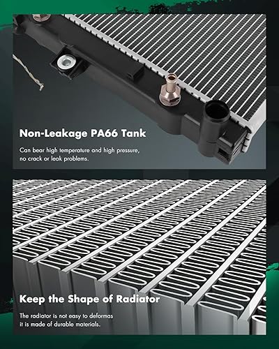 Vista 820 de SCITOO Reemplazo completo del radiador de aluminio para 1993-1998 para Toyota para T100 2.7L 3.0L 3.4L 2090 Radiador