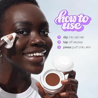 tarte creaseless setting powder Loose Face Powder, Lightweight Oil-Absorbing Formula for Longwear Finish, Vegan & Cruelty Free