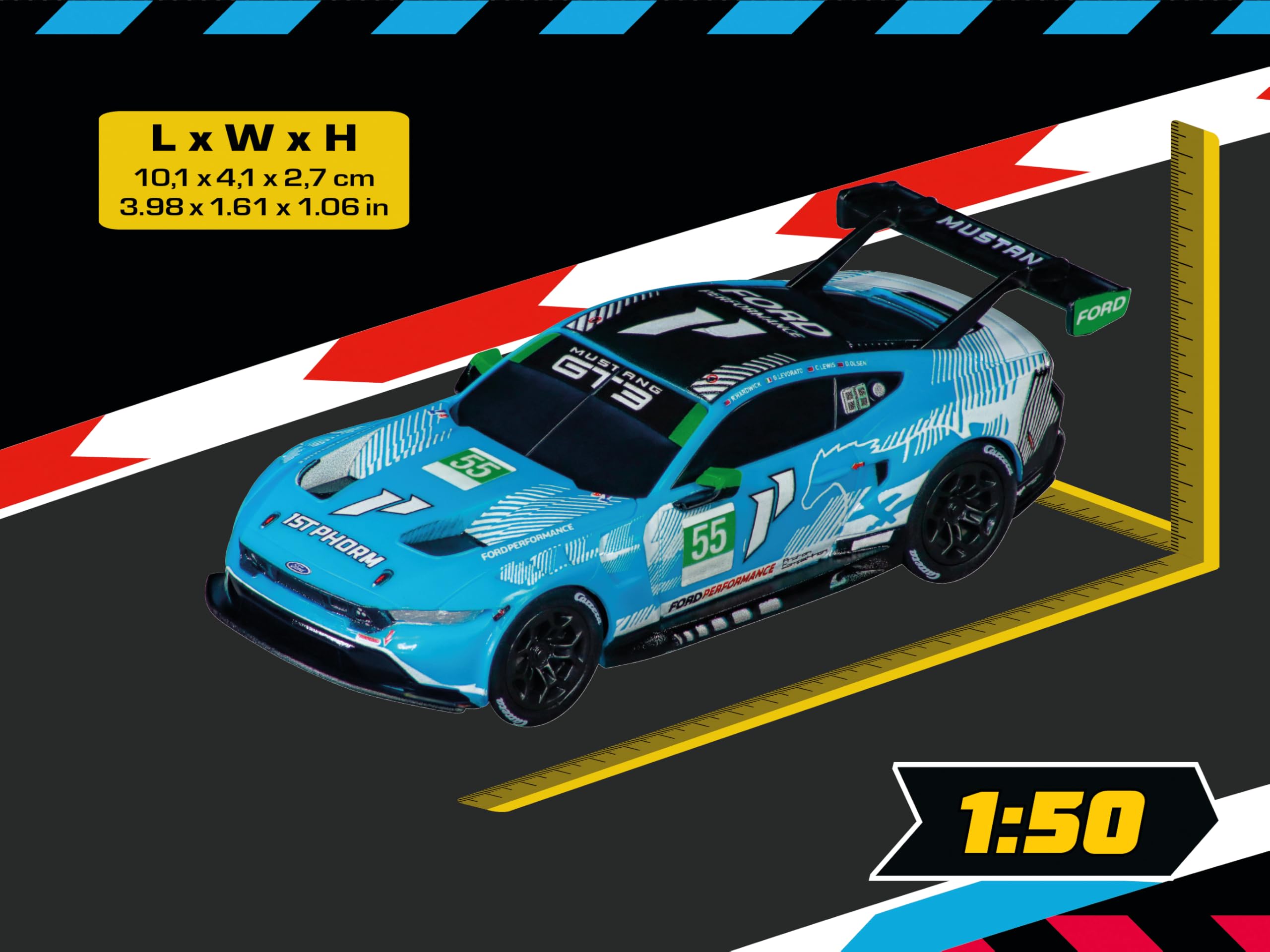 Carrera HYBRID Ford Mustang GT3"Champion Spirit No.55" (50051020)