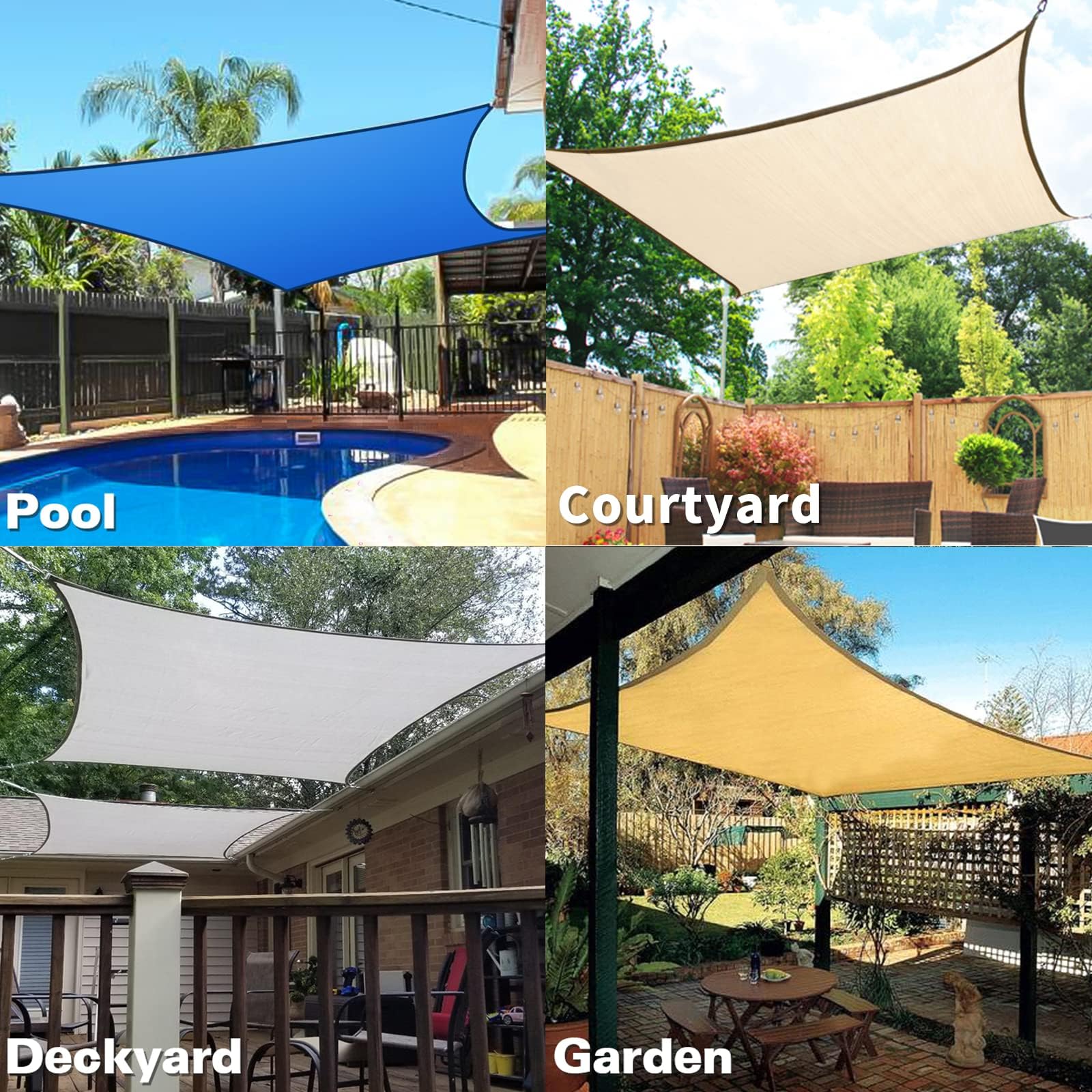 Nelson Sunページ Amazon.com : KANAGAWA Sun Shade Sail Curved 24'X24' Sand