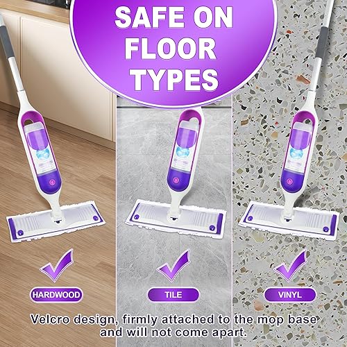 Miniatura 5 de Almohadillas de mopa eléctricas desechables para Powermop, 12 unidades, almohadillas EXEGO para mopa húmeda y seca, recambios de madera,