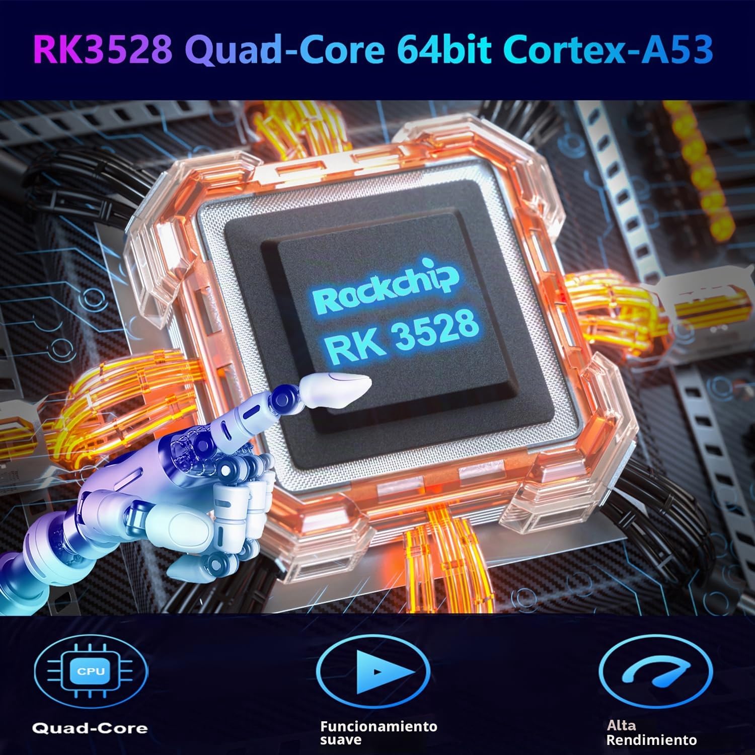 Android TV Box,Dulmssxy TV Box Android 13.0 4GB RAM 32GB ROM RK3528 Quad-Core 64bit Cortex-A53 Mali 450 MP2 GPU Support 2.4/5.0GHz WiFi BT5.0 10/100M Ethernet 8K 3D DLNA USB3.0 HDMI 2.0 H.265