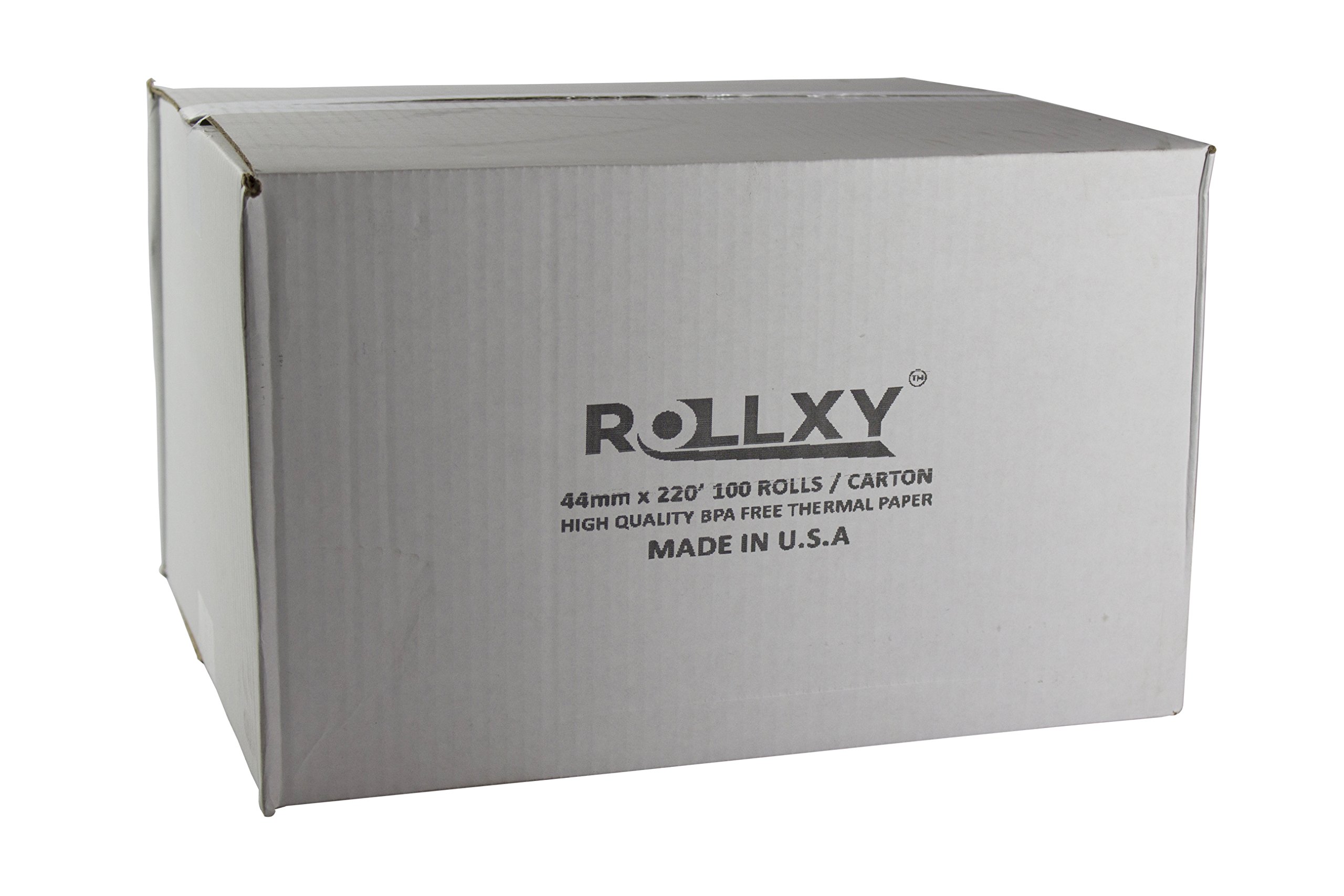 100 Rolls- 44mm x 220' Thermal Paper (Sharp XE-A41S)