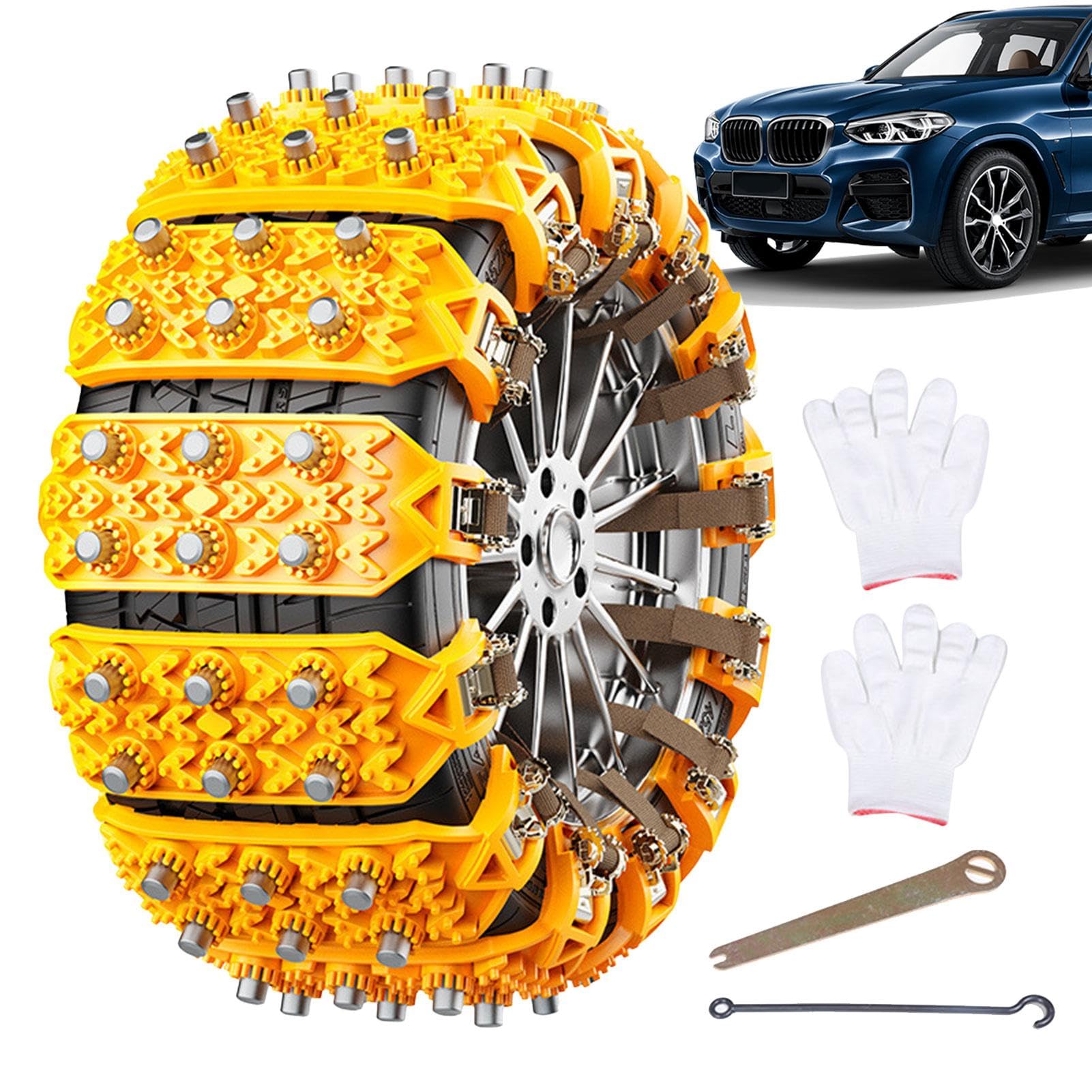 Catene per pneumatici per auto, Catene da neve per auto, Catene per | pneumatici di trazione antiscivolo robuste,Catene di sicurezza per pneumatici, catene da neve e catene di trazione per camion