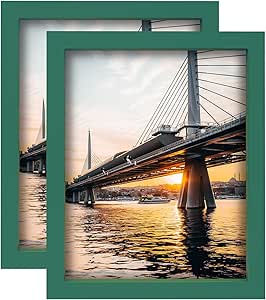 Amazon.com - LEKAIYA 8x10 Green Picture Frames Set of 2, Wood Photo ...