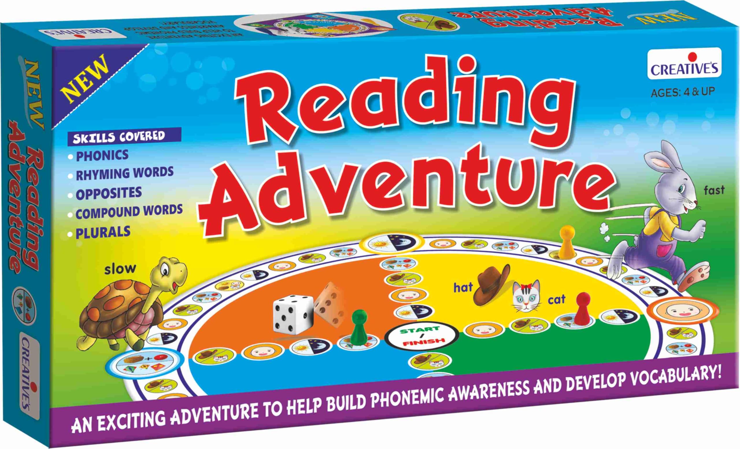 See full amazon price history chart for Reading Adventure | Learn New Words Board Game | Rhyming Words, Beginning Sounds, Plurals, Compound Words | Learning Board Game | Educational Game for Kids | Ages 4 & Up Reading Adventure | Learn New Words Board Game | Rhyming Words, Beginning Sounds, Plurals, Compound Words | Learning Board Game | Educational Game for Kids | Ages 4 & Up (B009319GHU) Amazon Price History, Amazon Price Tracker