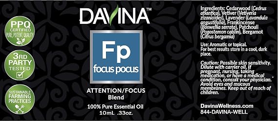Focus Pocus Essential Oil Blend Roll-on 10ml - Ready to Go!
