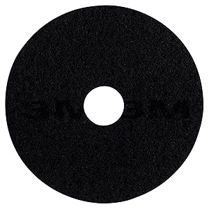 3M Black Stripper Pad 7200, 20 in, 5/Case