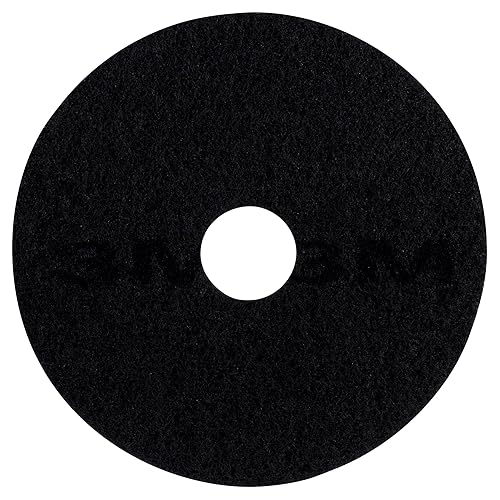 Almohadilla para remover la cera del piso 3M 7200, color negro (caja de 5), 20 pulgadas, Negro, 5